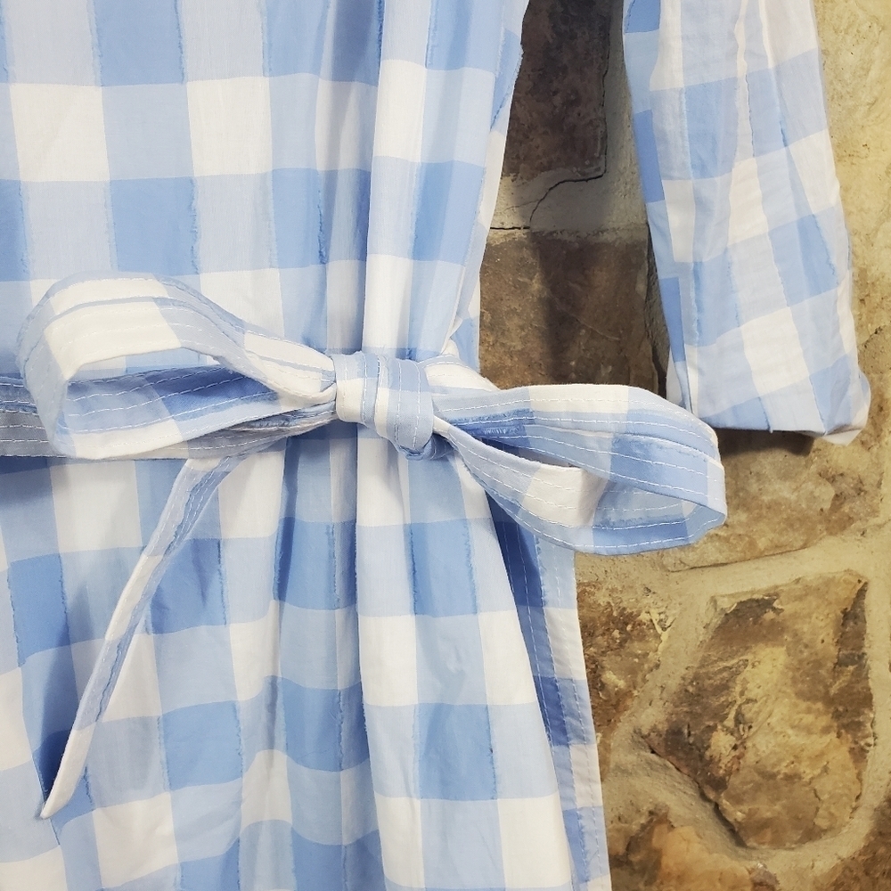 PERSIFOR S SMALL Poppy Checked Gingham Plaid Dress - Picture 6 of 11